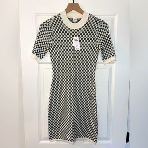 Abercrombie Fall Checked Sweater Dress XS - NWT